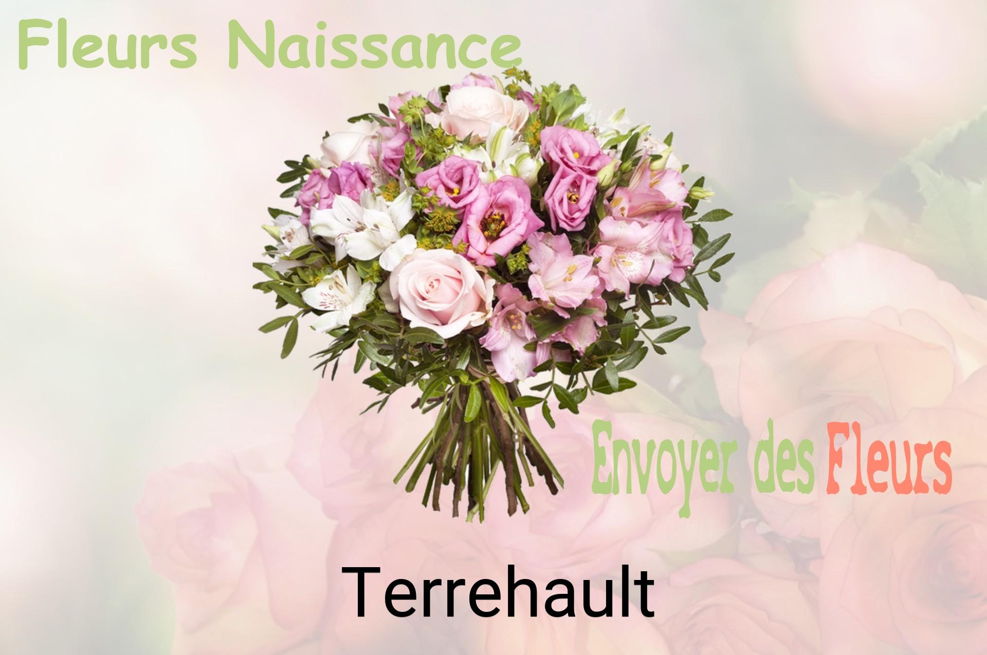 Bouquet de fleurs de naissance livré à Terrehault